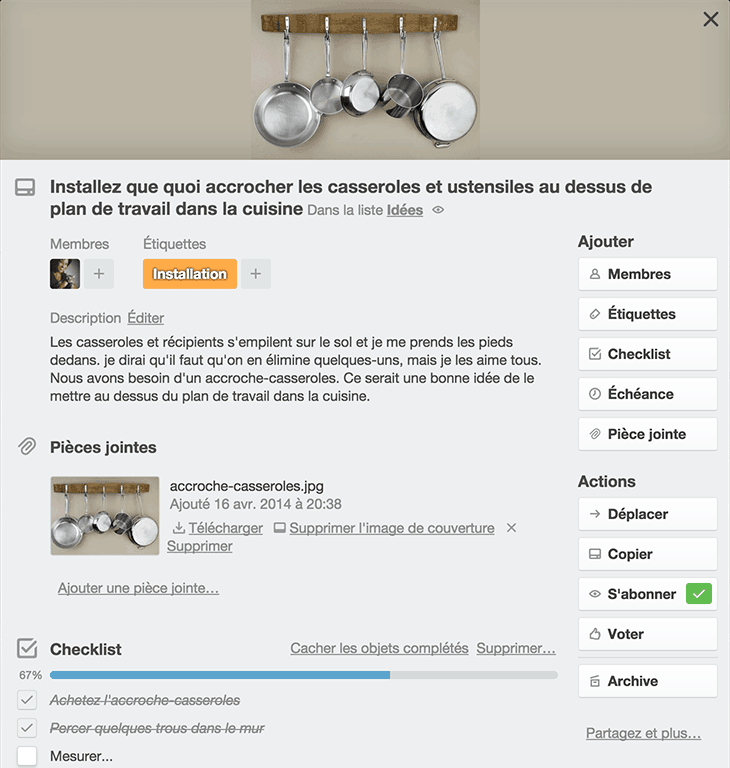 Trello Carte carte Trello